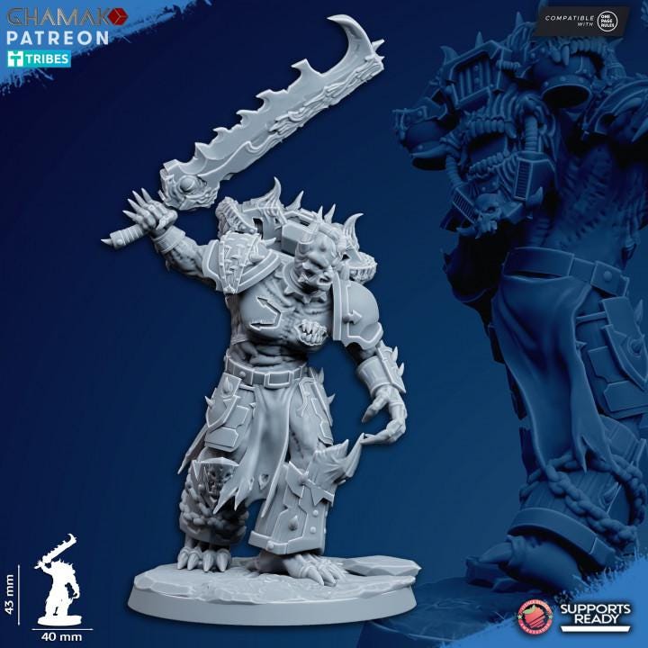 Heretic Corrupted Militum | 32/28mm Heroic-Scale Sci-Fi Heavy Power Armour Infantry