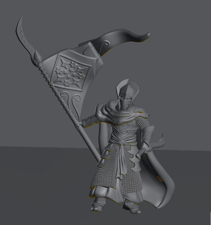 Oathbreaker Elven Banner | 28mm Scale Fantasy Infantry Miniatures