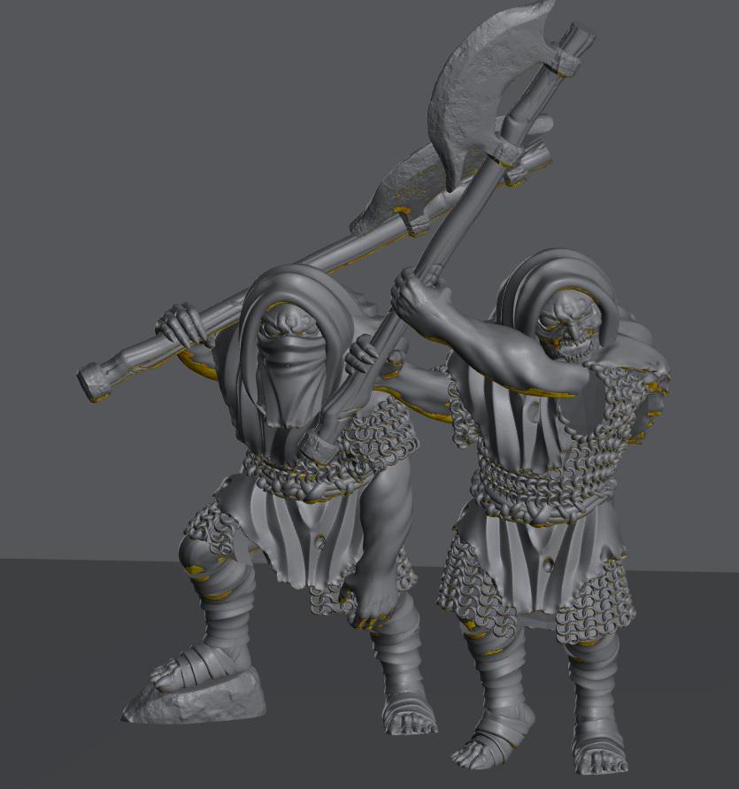 Troglodyte Executioners | 28mm Scale Fantasy Infantry Miniatures