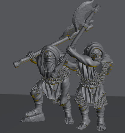 Troglodyte Executioners | 28mm Scale Fantasy Infantry Miniatures