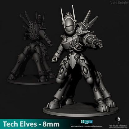 Tech Elves Void Knight | 8mm Epic Scale Sci-Fi Titan Miniature