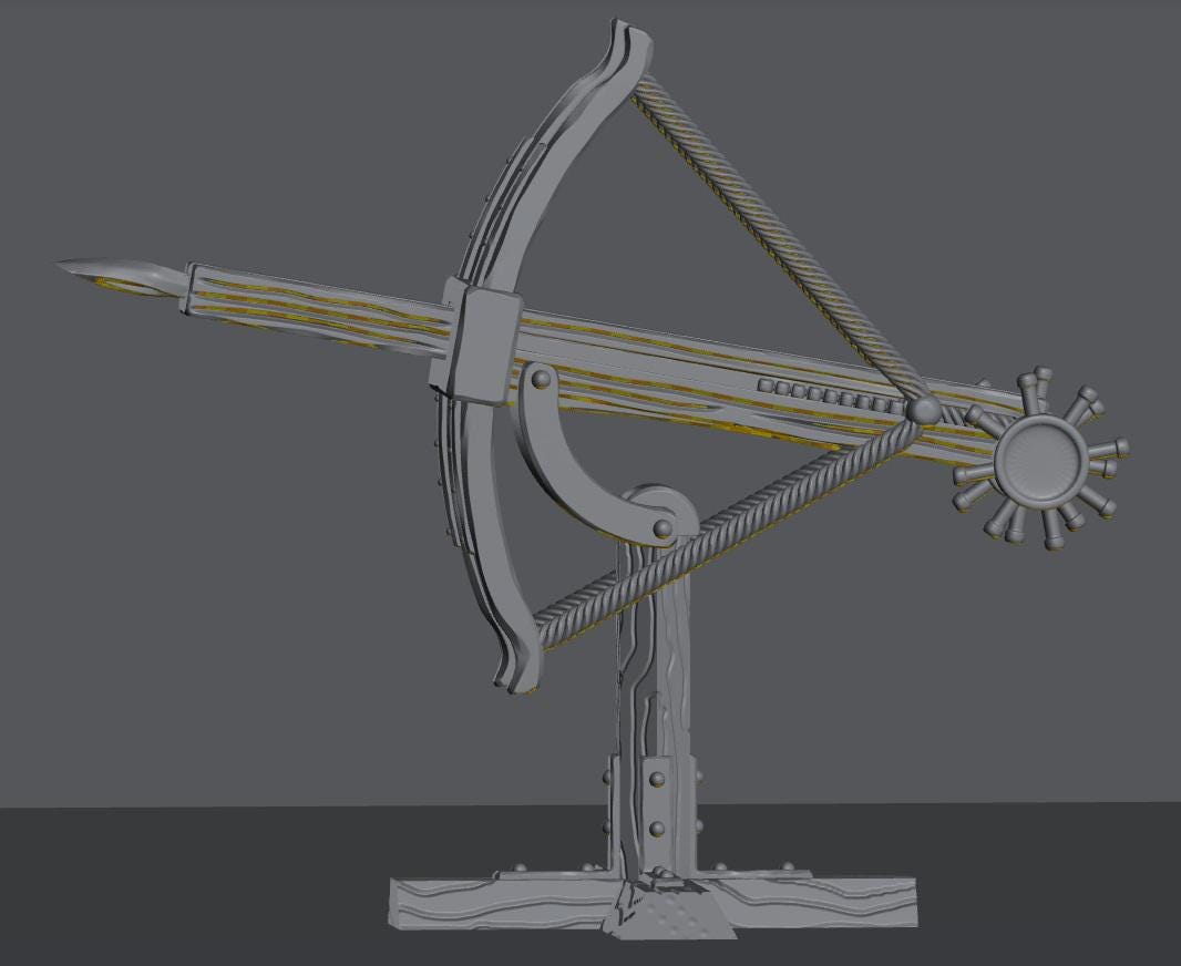 Dwarven Friends Ballista | 28mm Scale Fantasy War Machine Miniatures