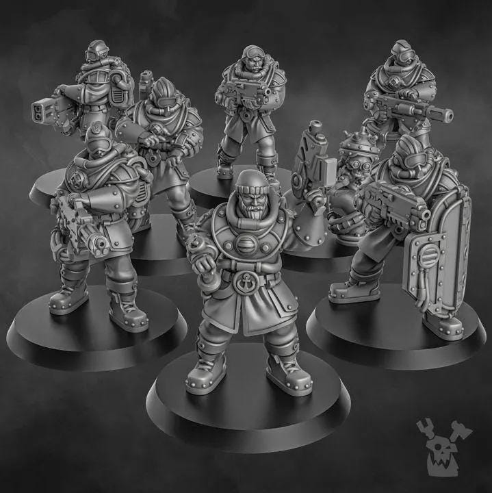 Navy Special Forces | 32/28mm Heroic-Scale Sci-Fi  Infantry Miniatures