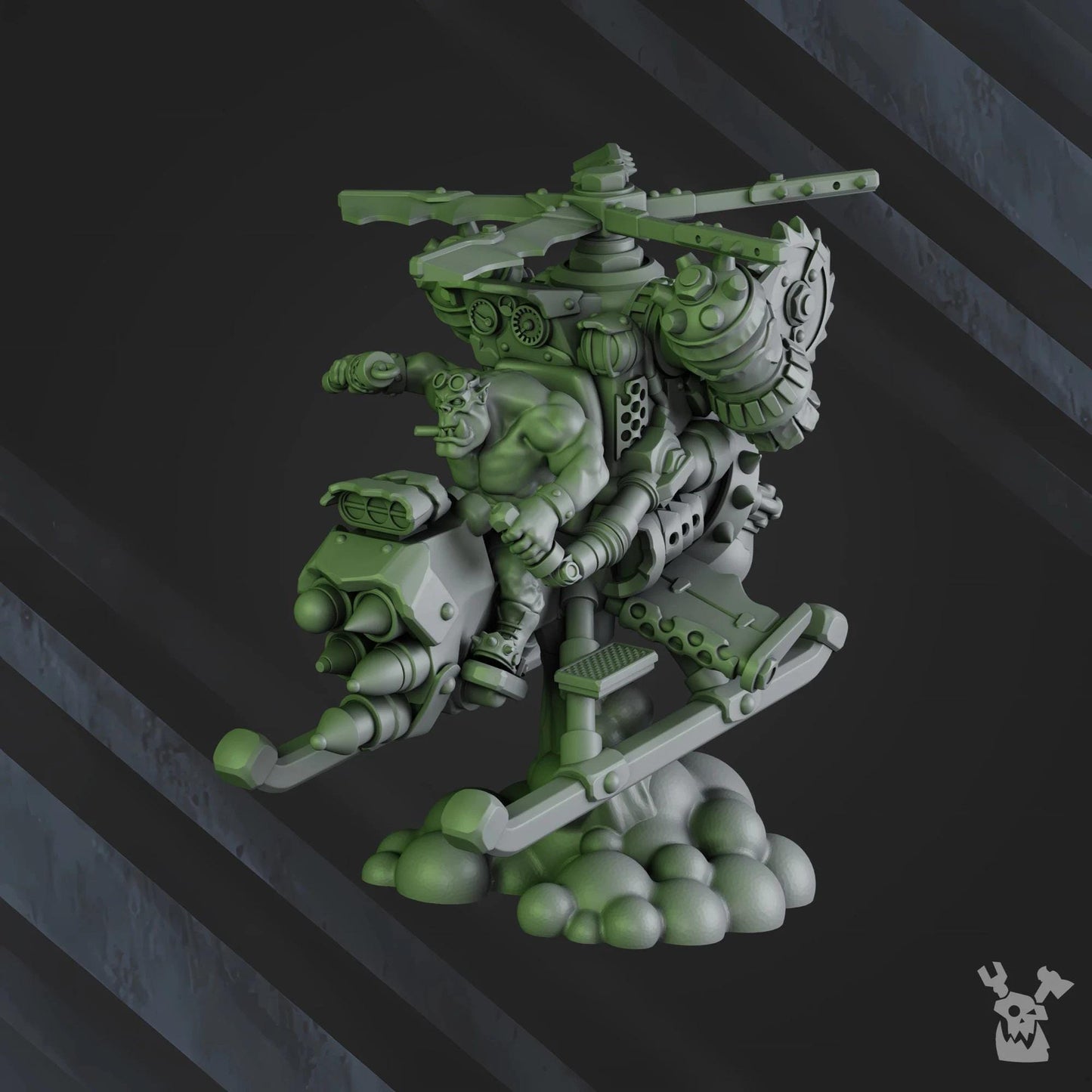 Porkaz Chonky Flyaz | 32/28mm Heroic-Scale Sci-Fi Jetbike Miniatures