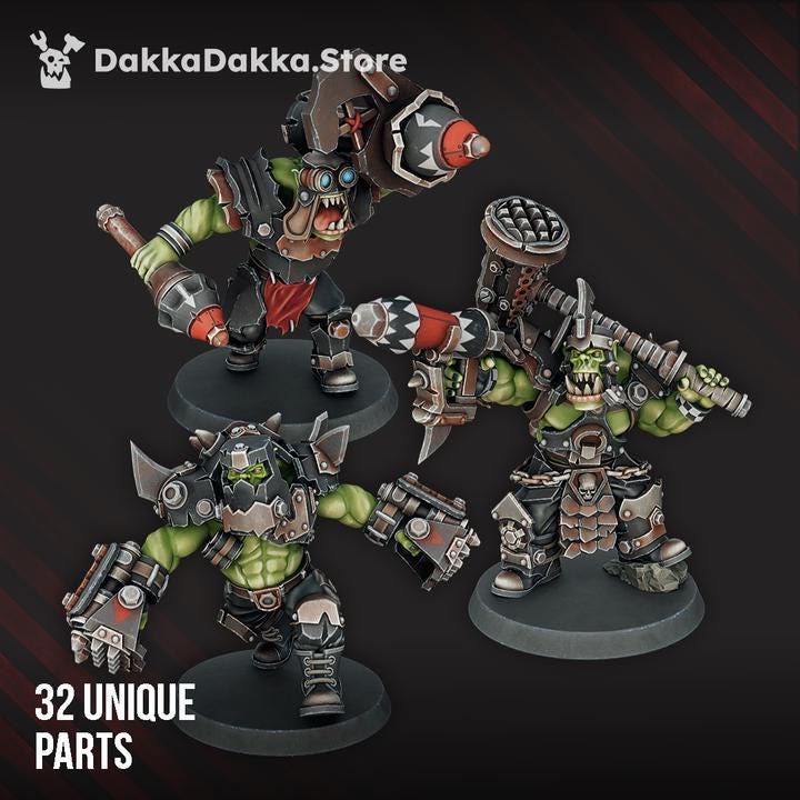 Porkaz Head Crackaz | 32/28mm Heroic-Scale Sci-Fi Infantry Miniatures