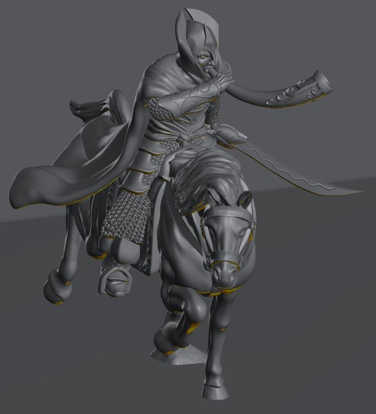 Oathbreaker Elven Horn | 28mm Scale Fantasy Infantry Miniatures