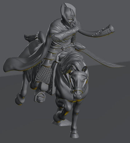 Oathbreaker Elven Horn | 28mm Scale Fantasy Infantry Miniatures