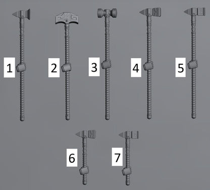 Stormbringer Conversion Bits | Weapons, Shield and Armour Accessories for 28-32mm Sci-Fi Miniatures