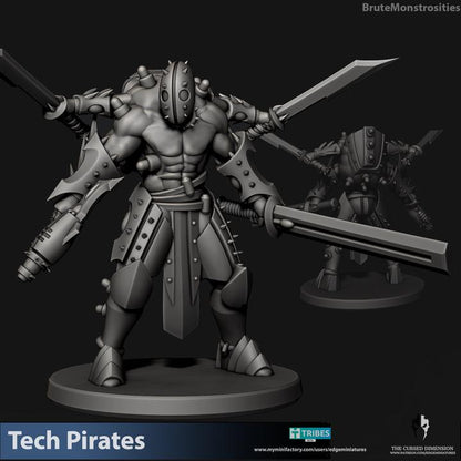 Cursed Elves/Tech Pirates Monstrosities | 32/28mm Heroic-Scale Sci-Fi Infantry Miniatures
