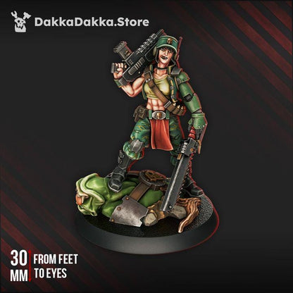 Guard Commissar | 32/28mm Heroic-Scale Sci-Fi Infantry Hero