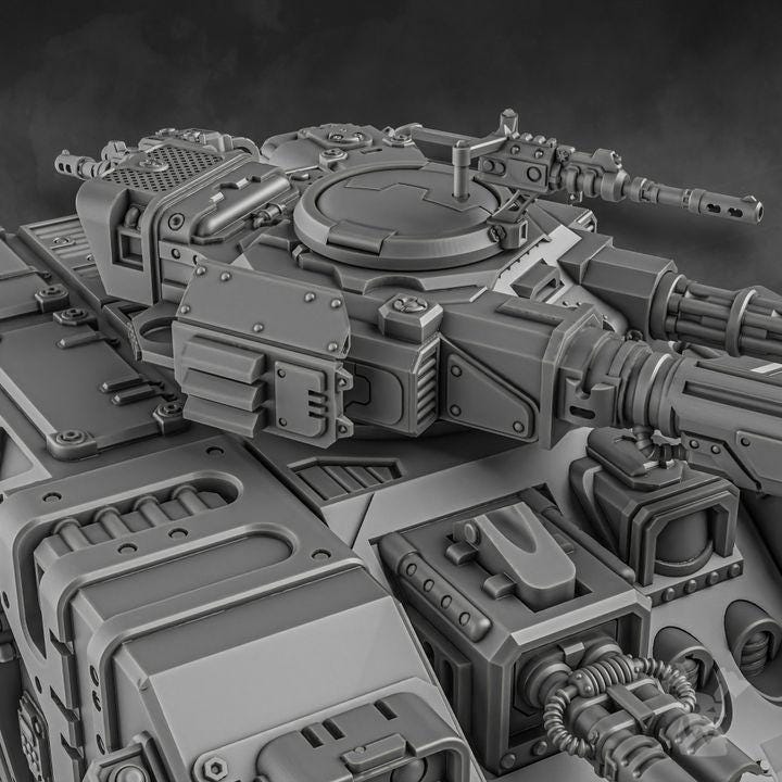 Repeller | 32/28mm Heroic-Scale Sci-Fi Hover Tank