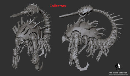 Cursed Elves Collector/Spirit Leecher | 32/28mm Heroic-Scale Sci-Fi Monster Miniatures