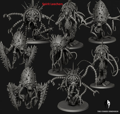 Cursed Elves Collector/Spirit Leecher | 32/28mm Heroic-Scale Sci-Fi Monster Miniatures