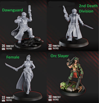 Guard Commissar | 32/28mm Heroic-Scale Sci-Fi Infantry Hero