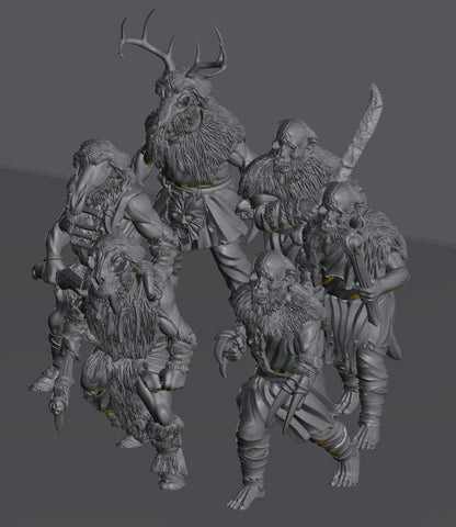 Savage Hillmen Warriors | 28mm Scale Fantasy Infantry Miniatures