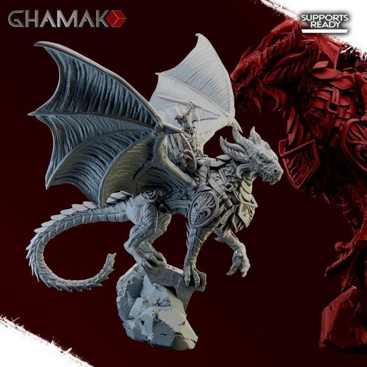 Spartancast Dragon Riders | 32/28mm Heroic-Scale Fantasy Monster Miniatures