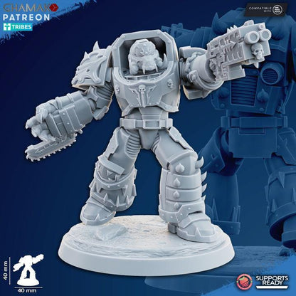 Heretic Exterminators | 32/28mm Heroic-Scale Sci-Fi Heavy Power Armour Infantry