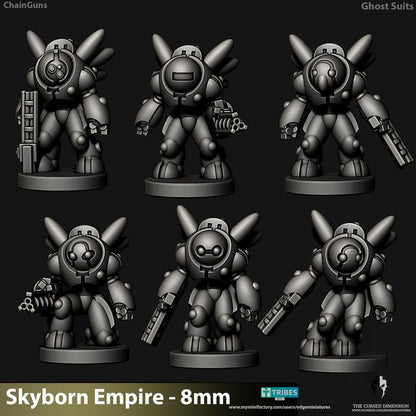 Skyborn Ghost Suits | 8mm Epic Scale Sci-Fi Infantry Miniatures