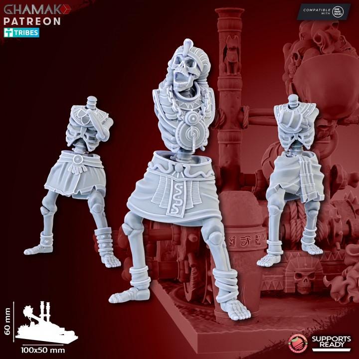 Undead Pharaohs Sand Catapult | 28mm Heroic-Scale Fantasy War Machine Miniatures