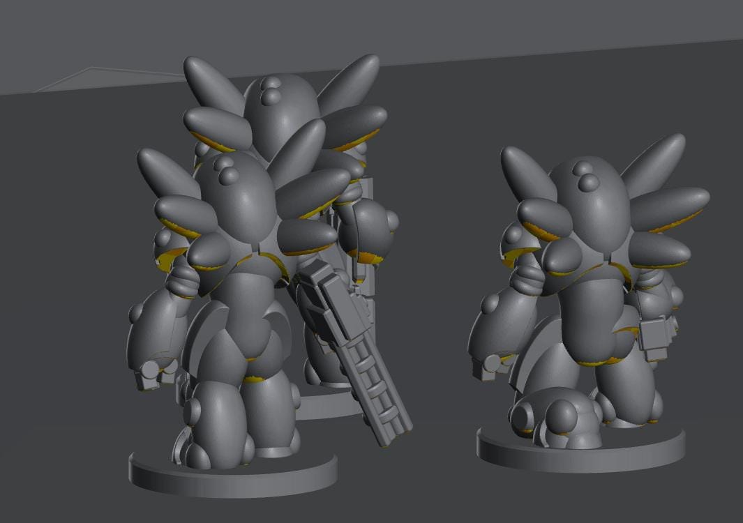 Skyborn Ghost Suits | 8mm Epic Scale Sci-Fi Infantry Miniatures