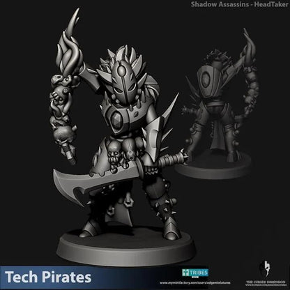 Tech Pirates Shadow Assassins | 32/28mm Heroic-Scale Sci-Fi Infantry Miniatures