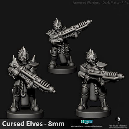 Cursed Elves Warriors | 8mm Epic Scale Sci-Fi Infantry Miniatures
