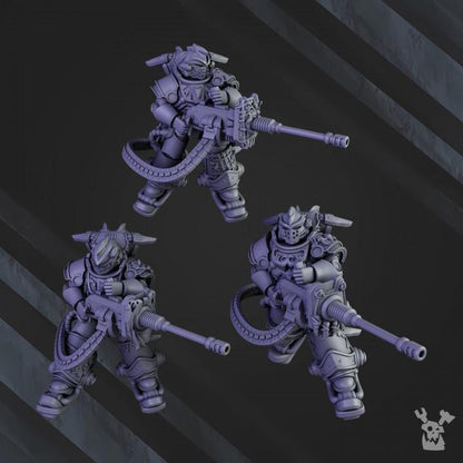 Clan Depressors | 32/28mm Heroic-Scale Sci-Fi Power Armoured Heavy Infantry