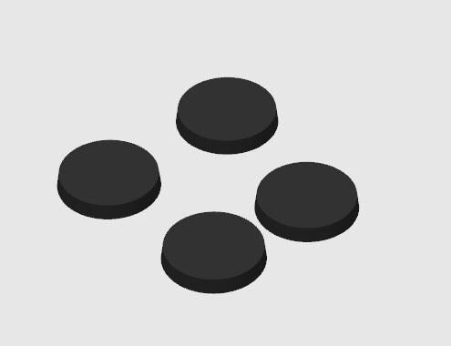 PLA Round Miniature Bases | 32/28mm Round Bases for Skirmish Wargames