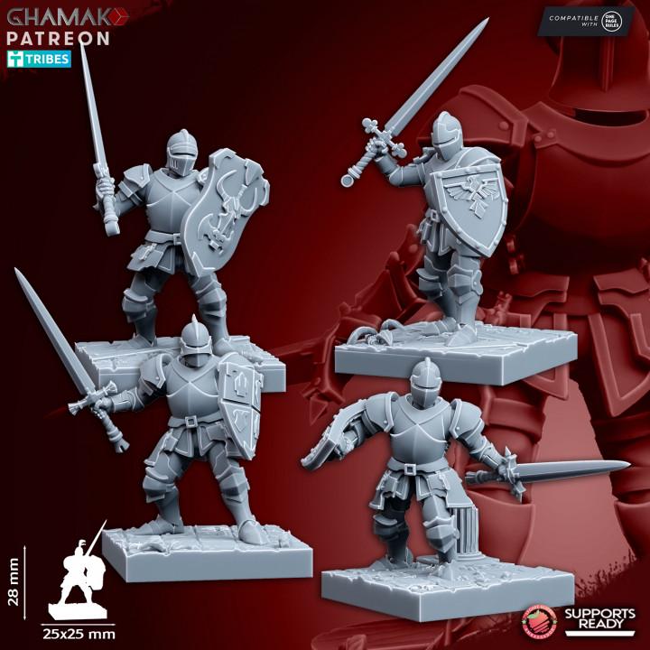 The Human Empire Melee Infantrymen | 28mm Heroic-Scale Fantasy Infantry Miniatures
