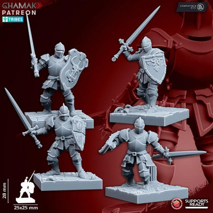 The Human Empire Melee Infantrymen | 28mm Heroic-Scale Fantasy Infantry Miniatures