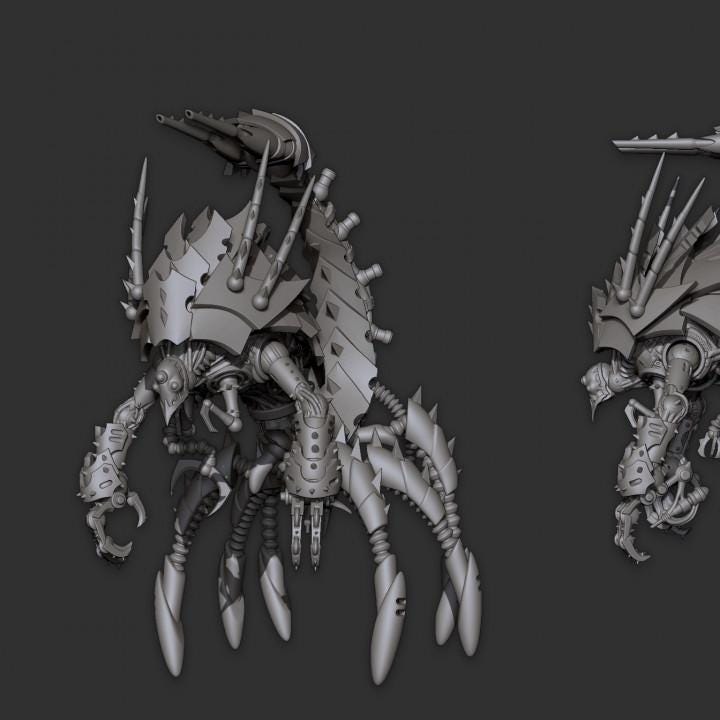 Cursed Elves Collector/Spirit Leecher | 32/28mm Heroic-Scale Sci-Fi Monster Miniatures