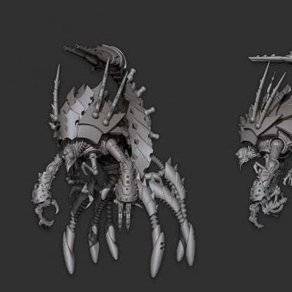 Cursed Elves Collector/Spirit Leecher | 32/28mm Heroic-Scale Sci-Fi Monster Miniatures