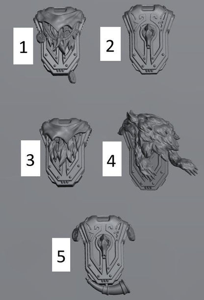 Stormbringer Conversion Bits | Weapons, Shield and Armour Accessories for 28-32mm Sci-Fi Miniatures