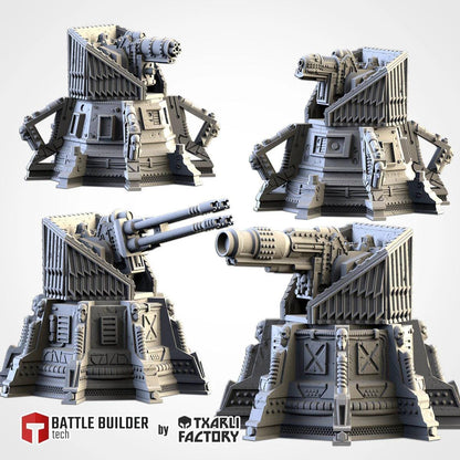 Sci Fi Defense Turret | 32/28mm Wargaming Scenery and Miniature Terrain