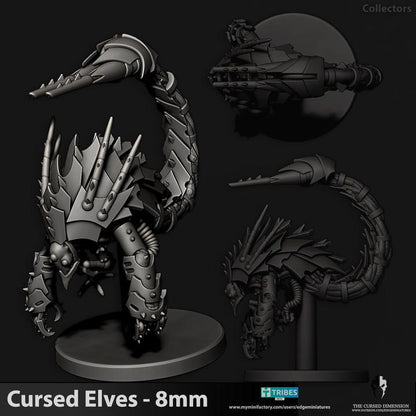 Cursed Elves Collector/Spirit Leecher | 8mm Epic Scale Sci-Fi Monster Miniatures