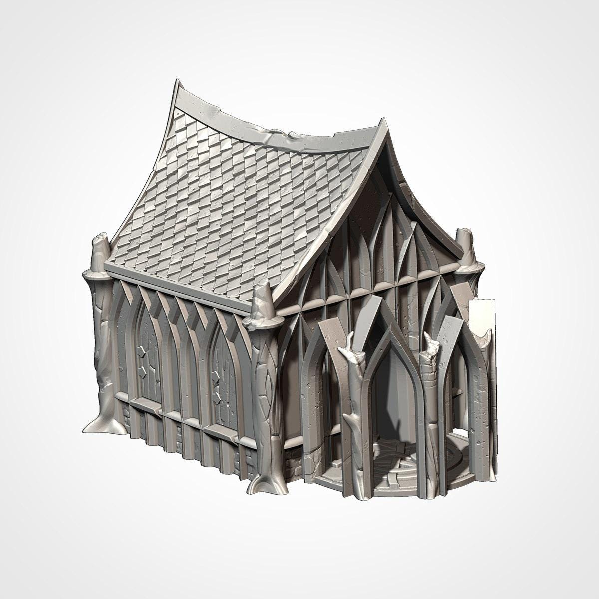 Wood Elf Village | 32/28mm Wargaming Scenery and Miniature Terrain