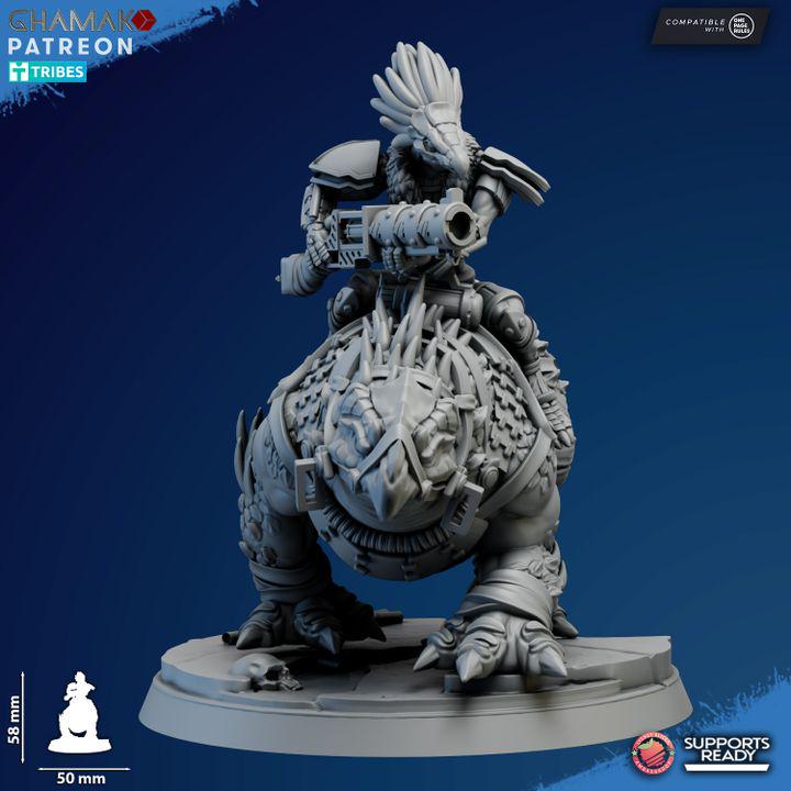 Scavengers Ravok Riders | 32/28mm Heroic-Scale Sci-Fi Monster Miniatures