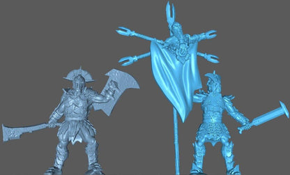 Orc Command | 28mm Scale Fantasy Infantry Miniatures
