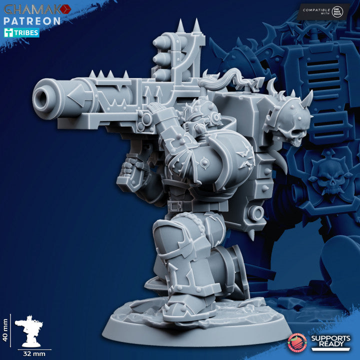 Heretic Traitor Desolators | 32/28mm Heroic-Scale Sci-Fi Power Armoured Infantry