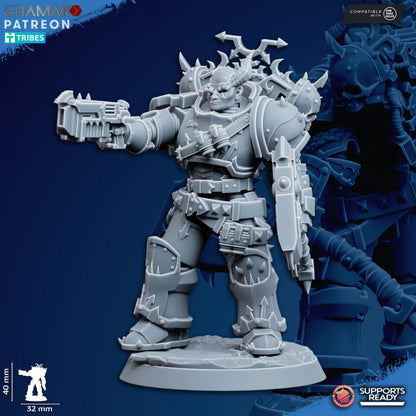 Heretic Traitor Desolators | 32/28mm Heroic-Scale Sci-Fi Power Armoured Infantry