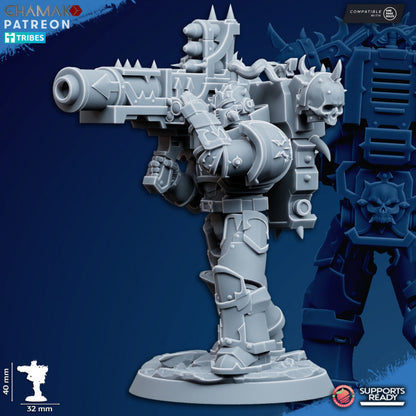 Heretic Traitor Desolators | 32/28mm Heroic-Scale Sci-Fi Power Armoured Infantry