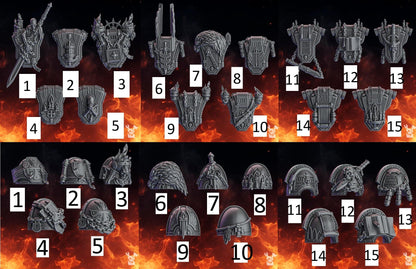 Pactum Aeternum Conversion Bits | Weapons, Shield and Armour Accessories for 28-32mm Sci-Fi Miniatures