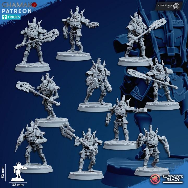 Undying Void Centurion | 32/28mm Heroic-Scale Sci-Fi Infantry Miniatures