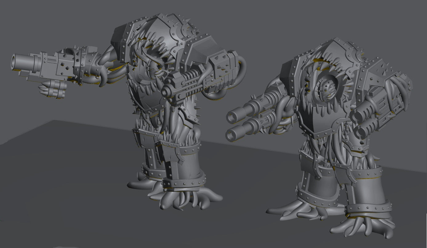 Followers of Change Dreadnaught | 32/28mm Heroic-Scale Sci-Fi Heavy Infantry