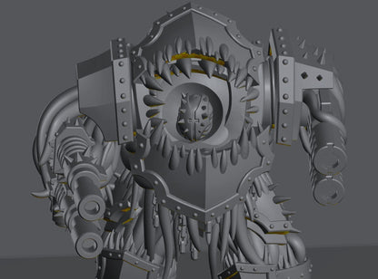 Followers of Change Dreadnaught | 32/28mm Heroic-Scale Sci-Fi Heavy Infantry