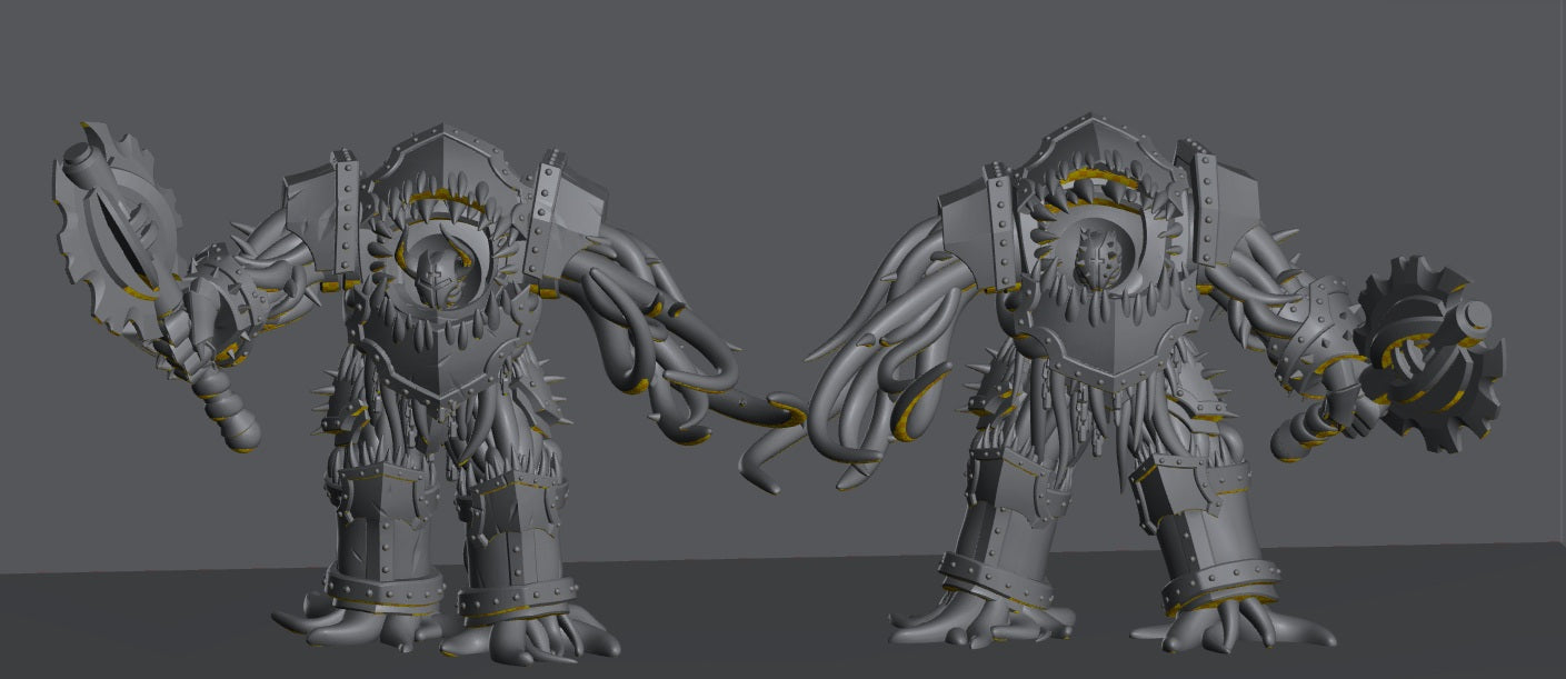 Followers of Change Dreadnaught | 32/28mm Heroic-Scale Sci-Fi Heavy Infantry