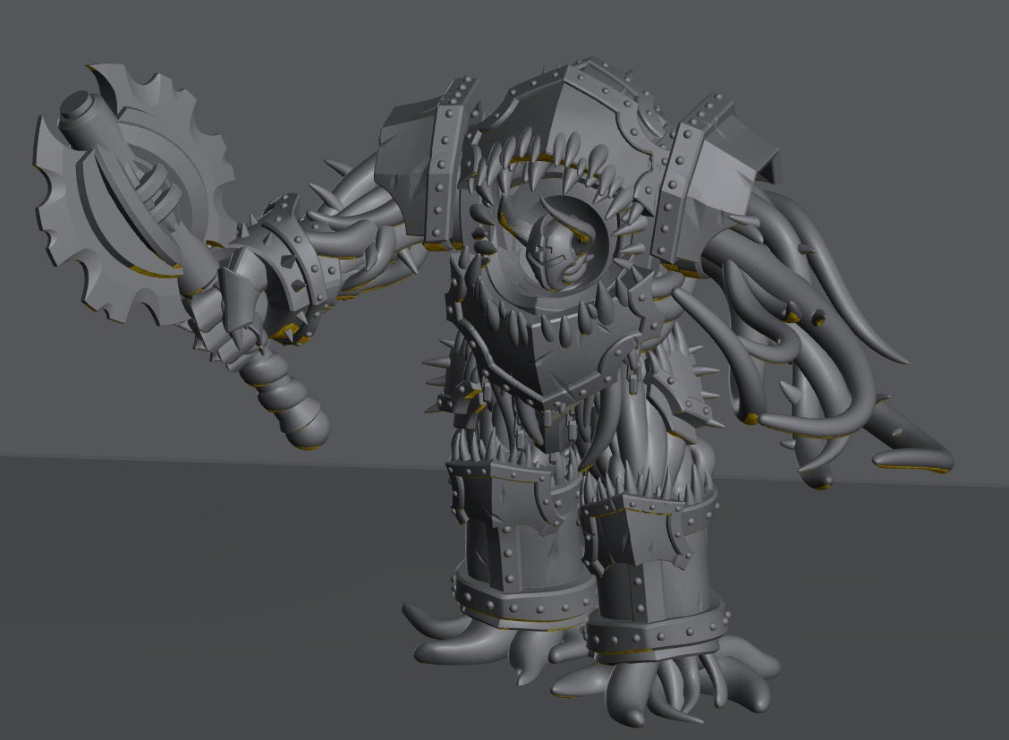 Followers of Change Dreadnaught | 32/28mm Heroic-Scale Sci-Fi Heavy Infantry