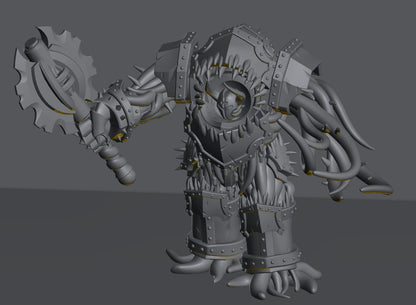 Followers of Change Dreadnaught | 32/28mm Heroic-Scale Sci-Fi Heavy Infantry
