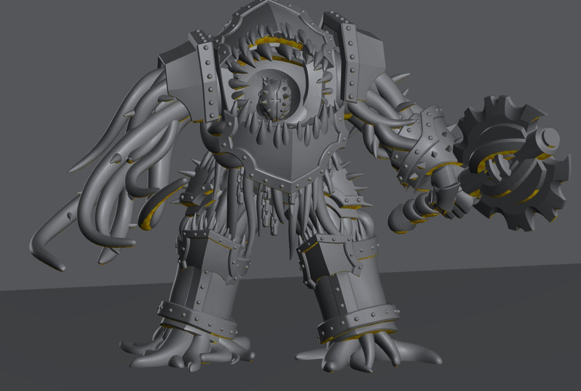 Followers of Change Dreadnaught | 32/28mm Heroic-Scale Sci-Fi Heavy Infantry