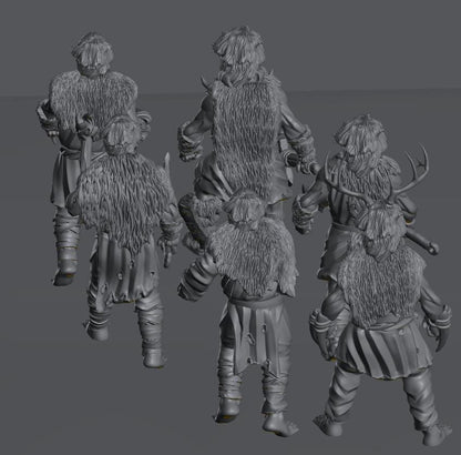 Savage Hillmen Warriors | 28mm Scale Fantasy Infantry Miniatures